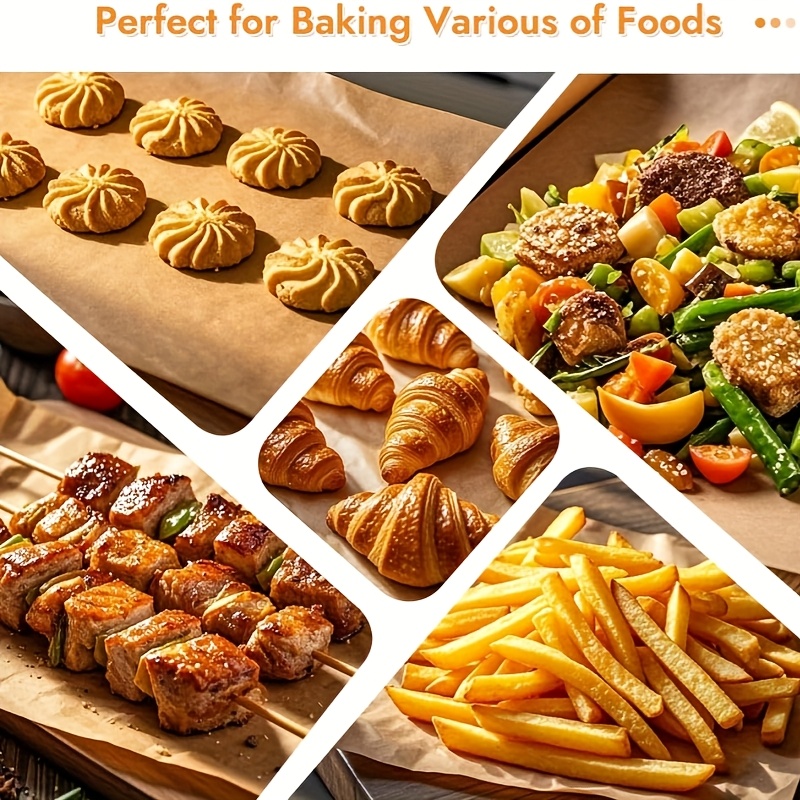 9 x 13 inch parchment paper non stick pre cut unbleached baking liner suitable for oven air fryer grilling cooking bread cakes   fits quarter sheet     gift Product details 2