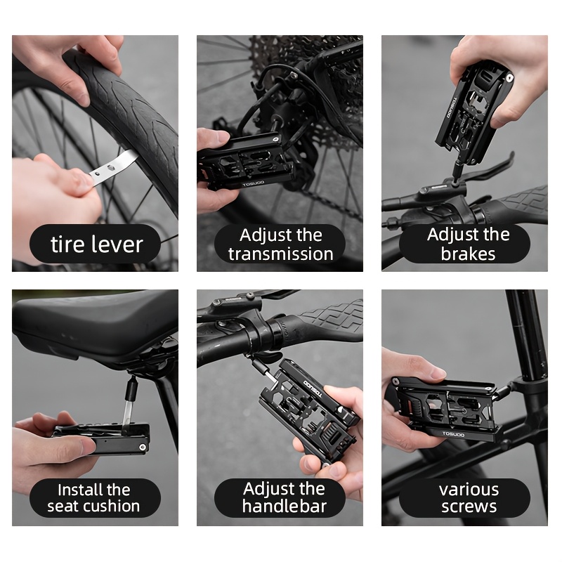 TOSUOD Bicycle Repair Tools for Mountain And Road Bikes, a 38-In-1 Multifunctional Hex Wrench Accessory