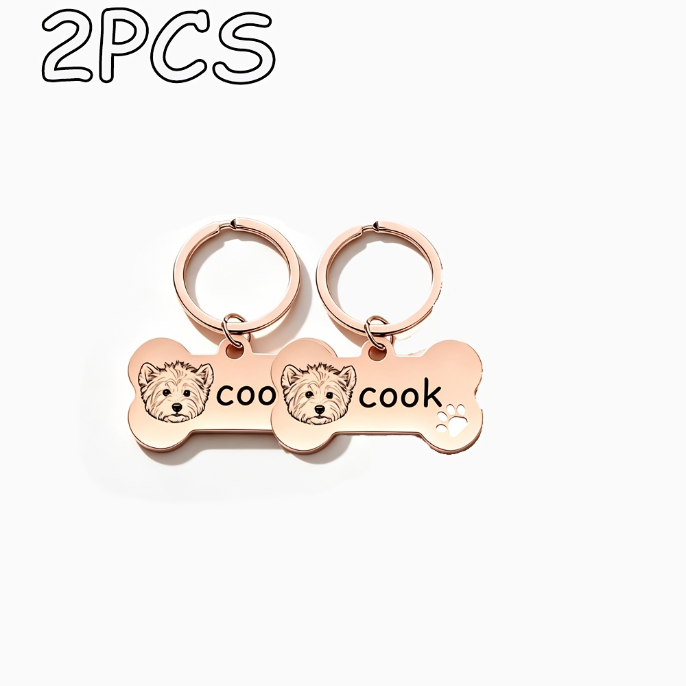 Custom Bone-Shaped Pet Keychain, Everyday Key/Bag Charm