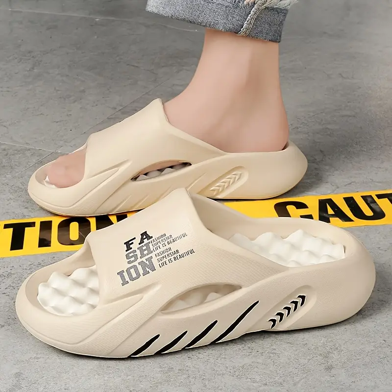 mens slippers 2024 and summer comfortable outsole outdoor casual eva slippers mens fashion cool slides anti slip wear resistant breathable all match couple slippers Product details 11