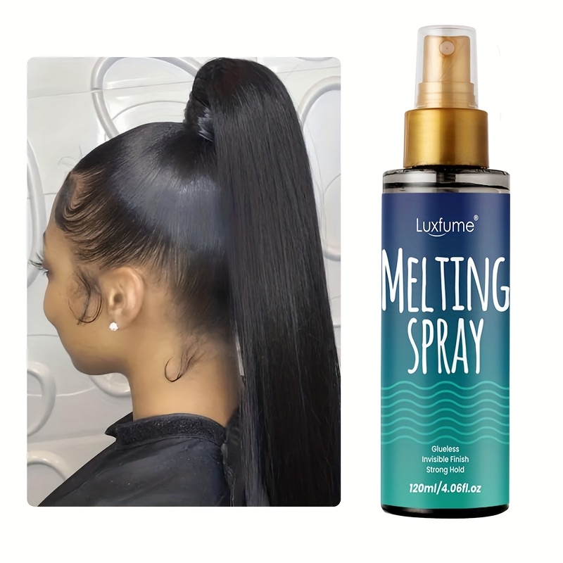 Luxfume Melting Spray | Strong Hold & Invisible Finish for Ponytail & Updos, Ideal for Normal Hair Types - Image 8