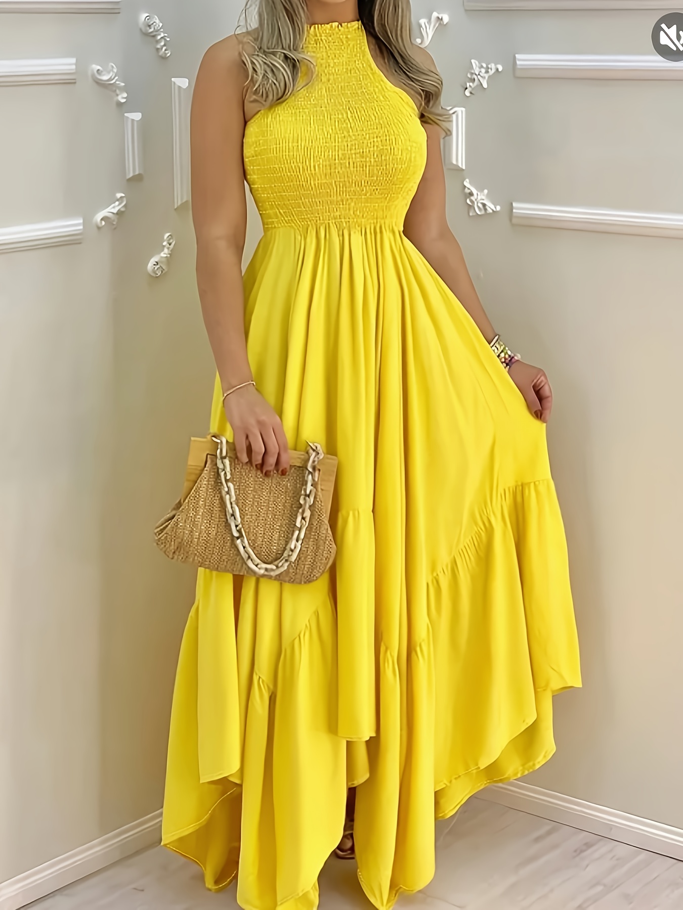 chinese dress ladies Final Sale Plus Size Mermaid Balloon Sleeve with Tie Gown in Red main image 1