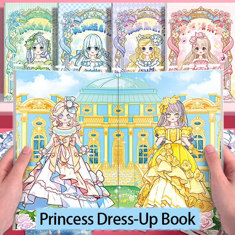 1 princess dress with stickers cartoon stickers quiet   sticker book party favor 0