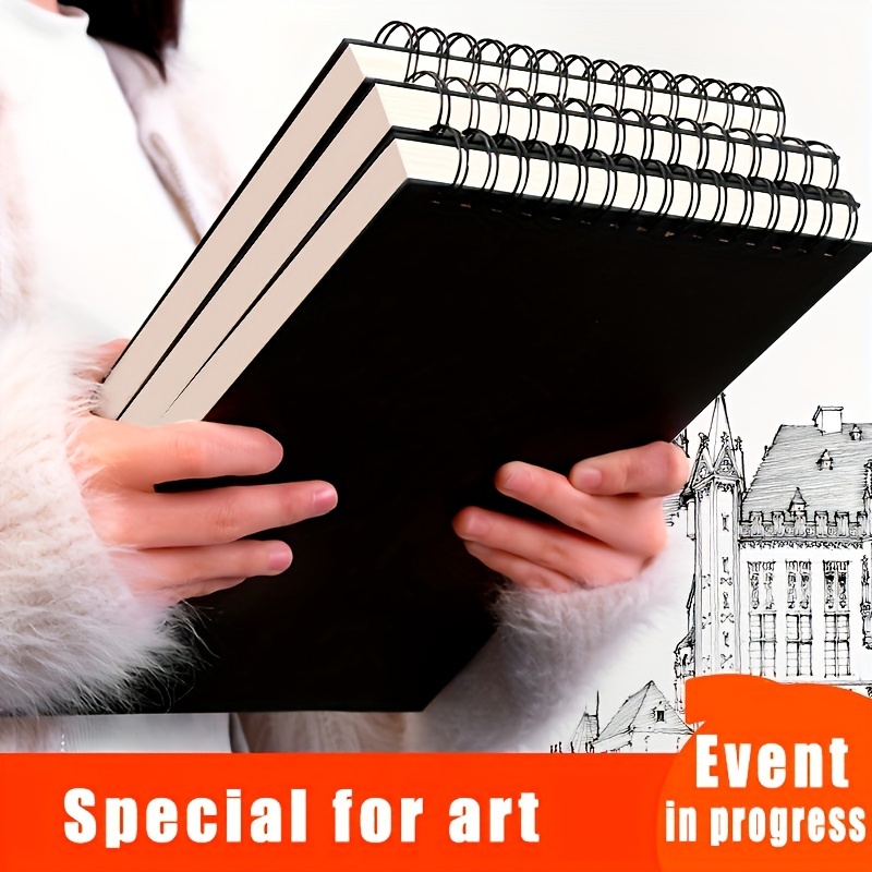 

1pc Color Painting Notebook, 10.63in * 7.87in, With 120 Pages Of Thickened Sketching Paper, Art Supplies, Art Notebook
