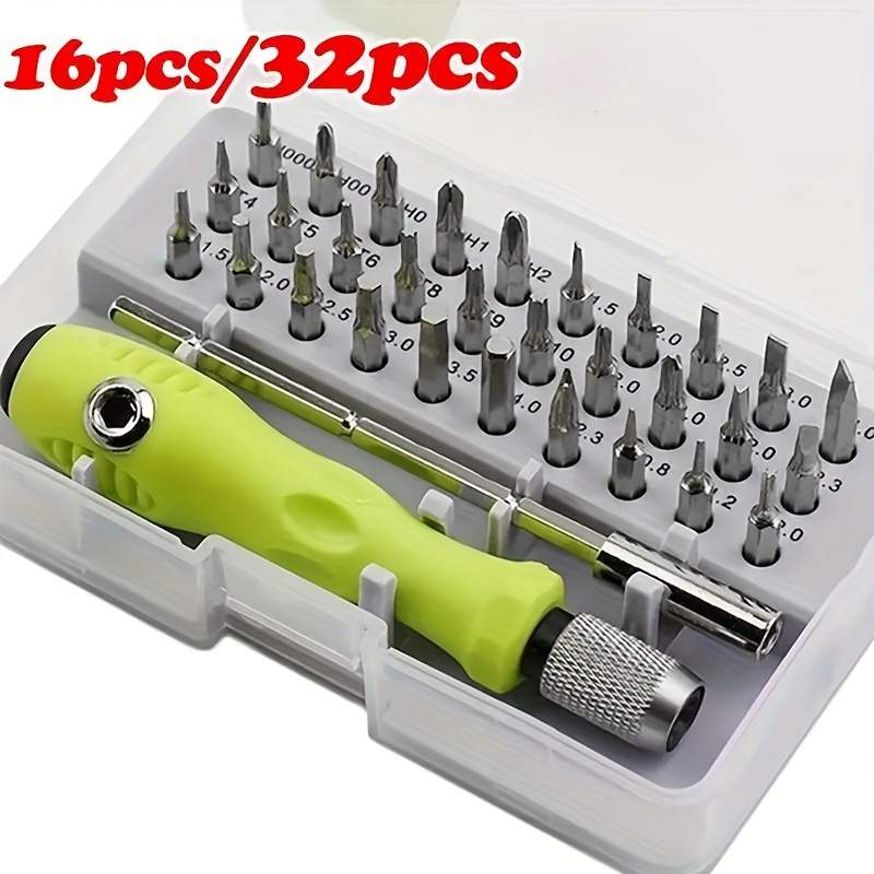 TEMU 32-in-one Multifunctional Manual Screwdriver Driver Mobile Phone Computer Electronics Repair Disassembly Tool Set