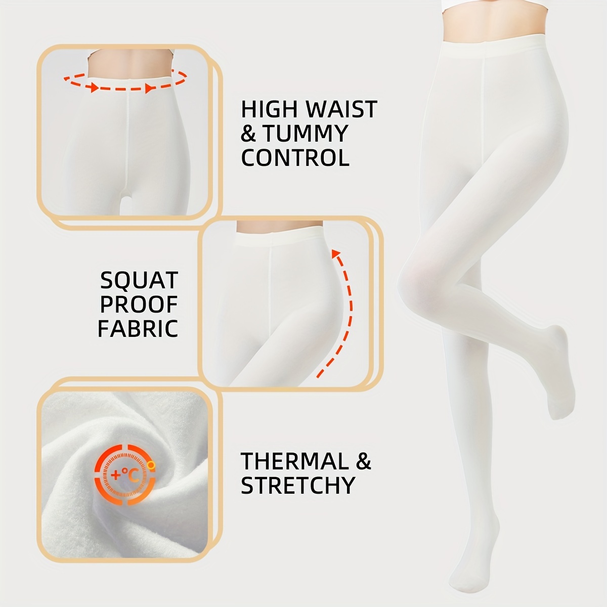 

Leggings thermiques 140G, et élégants pour et l'hiver, parfaits pour les activités quotidiennes avec une doublure en chaude et une haute élasticité.