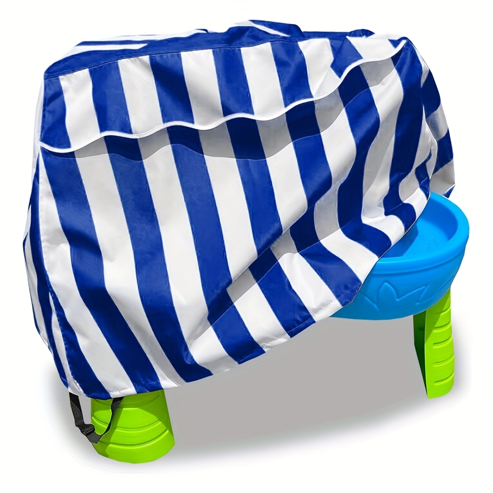 E-shop Schwerlast-Outdoor-Wassertischabdeckung – Allwetter-UV-Schutz & rechteckige Tischabdeckung mit Streifendesign, kompatibel mit Splash,