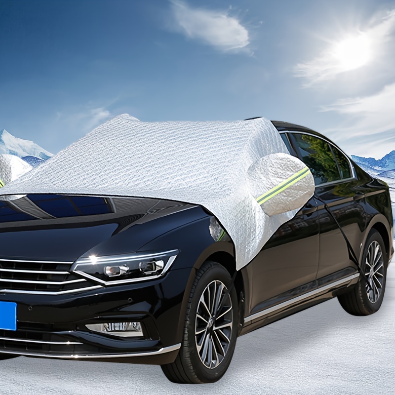 1pc Schwarze Schneecreme Sonnenschutz Auto Frontscheibe Frost Sonnenschutz  Halbauto Abdeckung Schutzabdeckung, Kaufen Sie Die Neuesten Trends