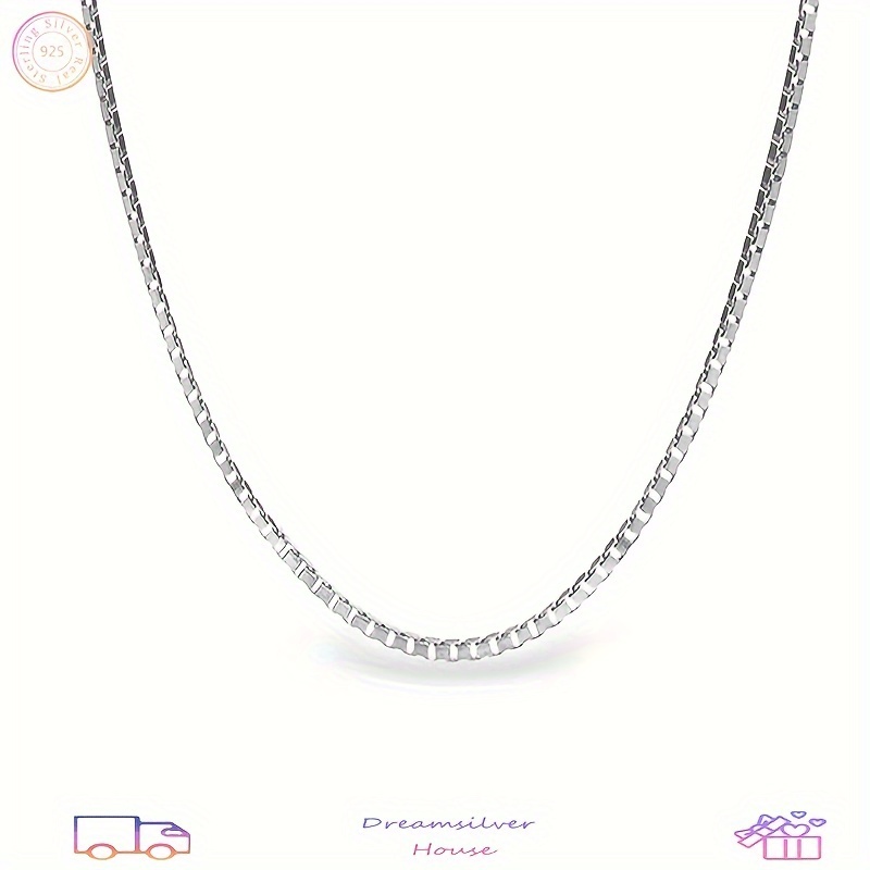 

A 925 55cm Necklace, Polishing Personality, To Husband Son , A Box