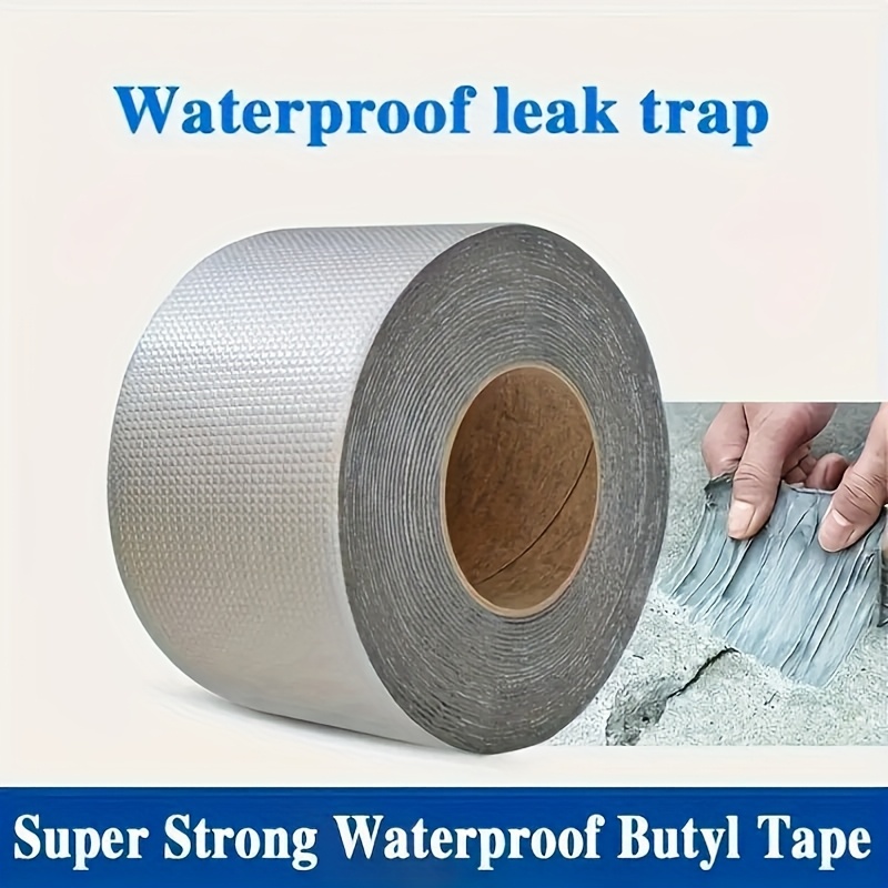 

Super Strong Waterproof Butyl Tape, Aluminum Foil Rubber Sealant, For Roofing, Wall , Pipe Repair, Leak Repair Tape, Adhesive Rubber Tape For Metal Roofing Sheet Fixing