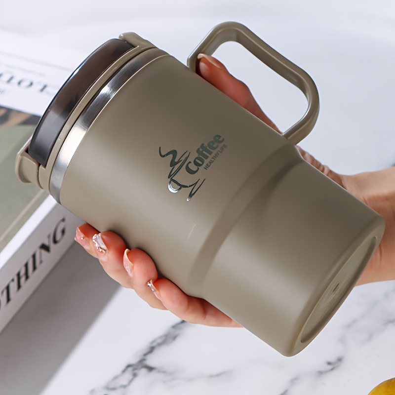 

Steel Insulated Mug 19.3 Oz Lid And Spoon - Reusable, Multipurpose Cup For , , And - Tea Included - - For Halloween, Christmas