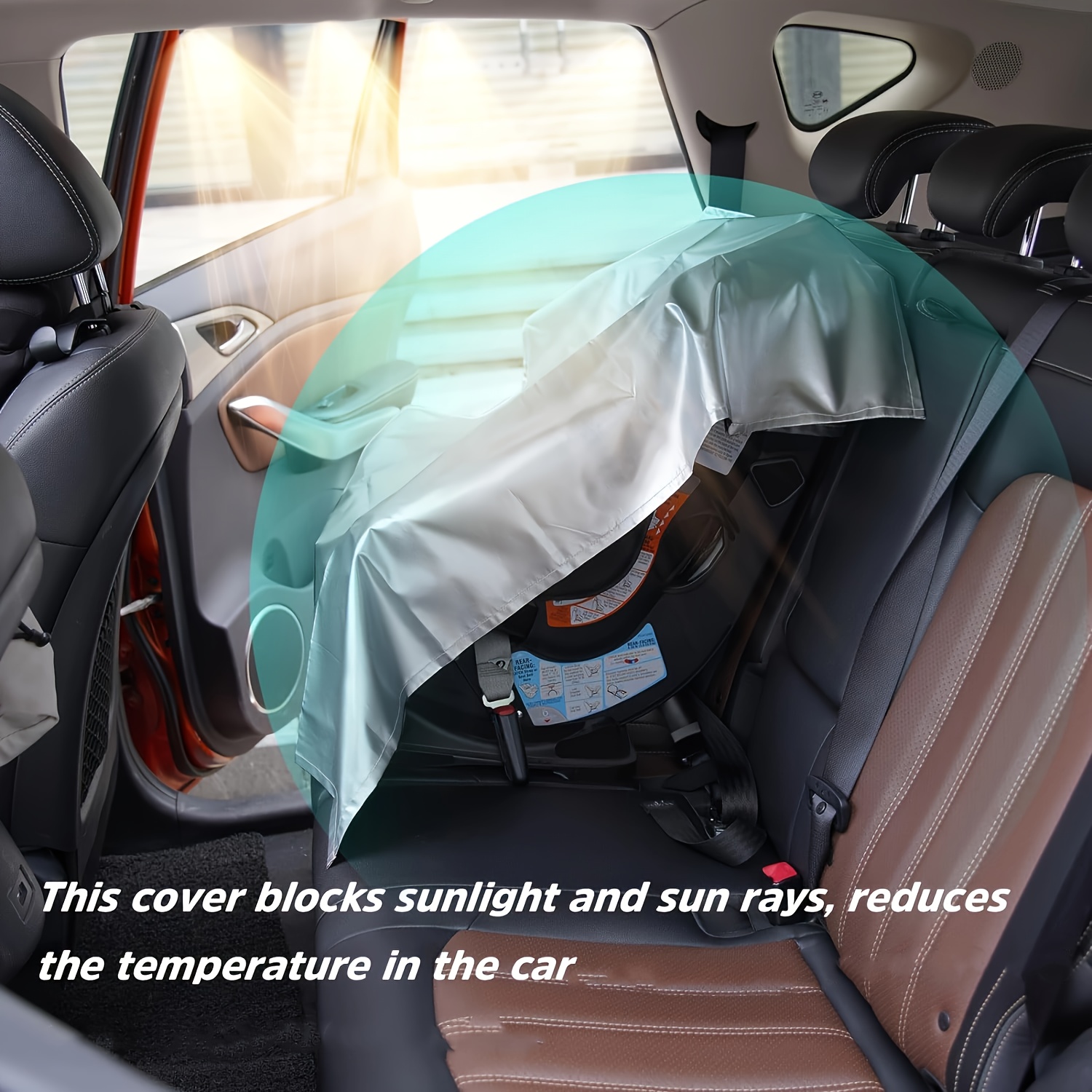 1pc universal car seat sunshade durable polyester heat Temu
