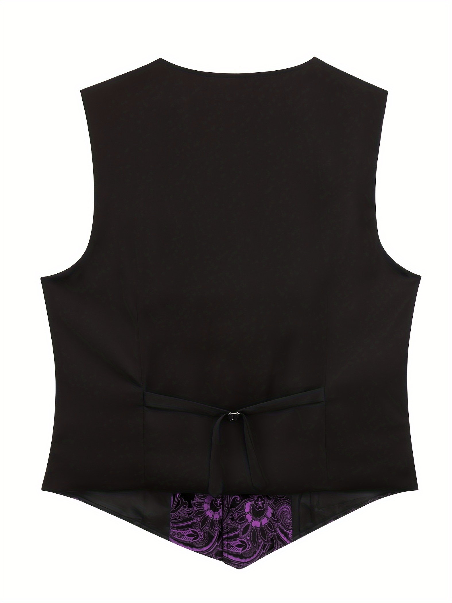 Mens Paisley Vest Set Men Victorian Suit Vest Sleeveless Slim