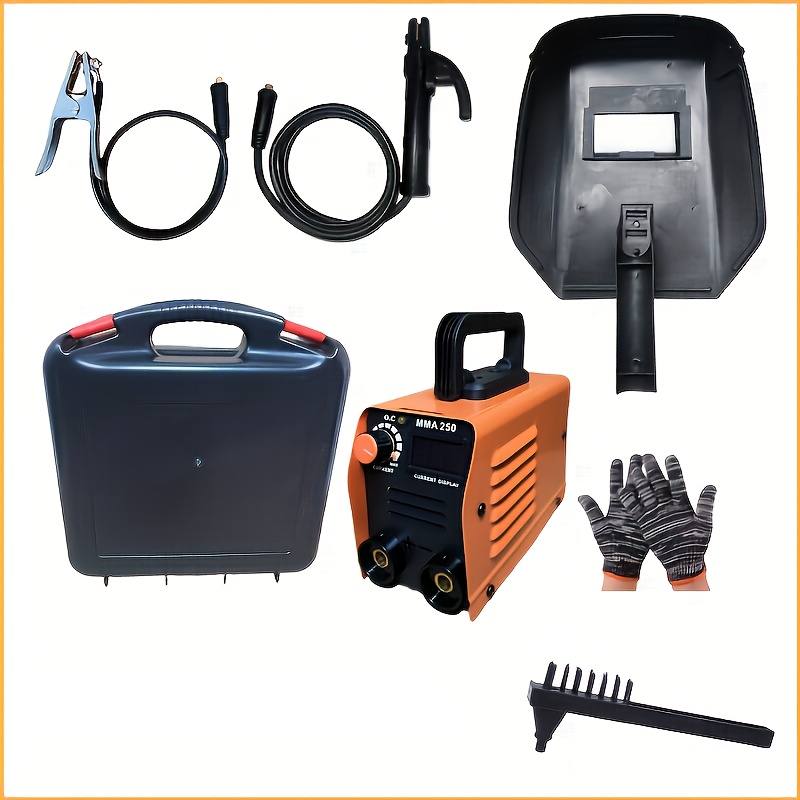 3000W Heavy-Duty ARC/MMA/ZX7 Machine with Automatic DC Inverter & Mini Portable Welder - Complete Welding Kit Suitable for, Workshop, DIY, - 220V, Toolbox & Accessories Included