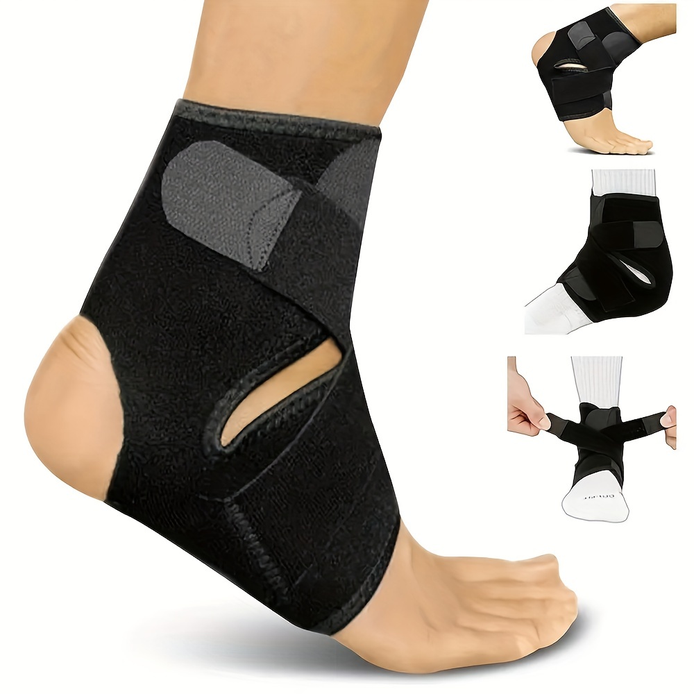 

Une sangle de compression réglable pour la cheville, conçue pour pendant à pied, le basket-ball et le volley-ball, pour et les femmes.