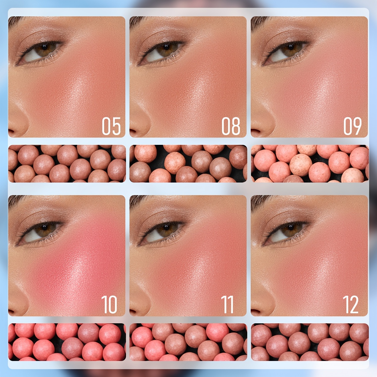 [Roll-on Blush] Roll-on Blush - Rich Texture. Offers Both Luminous and Matte Finishes, Natural Color, and Long-lasting Wear. Allows for DIY Blending to Create a Sculpted, Luminous Look. Girls' Cosmetics - Christmas Gift - New Year's Eve - Valentine's Day