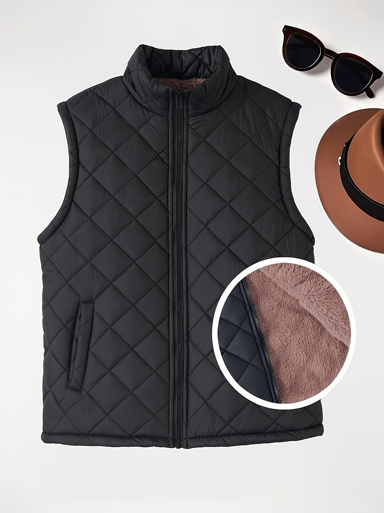Superdry Fuji Gilet Gewatteerde jas voor heren, asphalt, XL