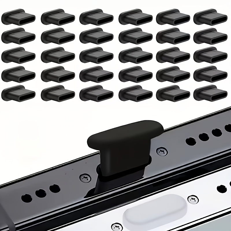 TEMU 30pcs New Silicone Dust Plugs, Compatible With Iphone 15/16/17series Galaxy S20 S21 S22 S23 Pixel Macbook Type-c Charging Ports Usb Cap, Provide