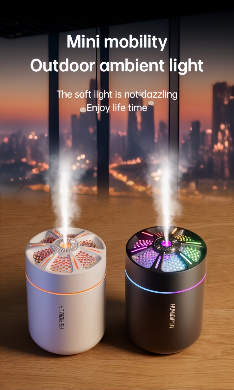 180ml mini usb air humidifier aromatherapy diffuser ultrasonic mist for home bedroom car plastic cool mist technology usb powered ideal for travel portable humidifie details 3