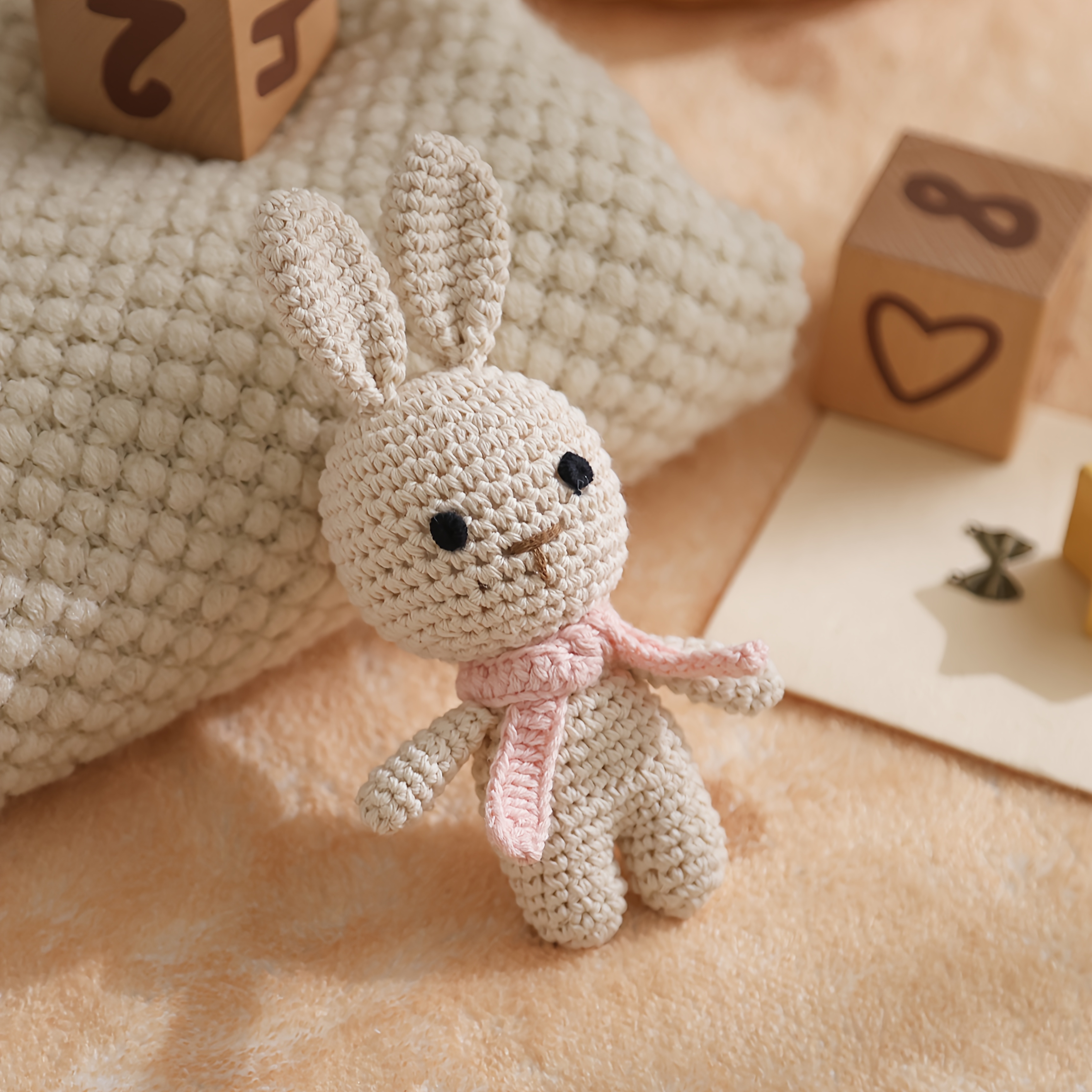 Handmade Crochet Rattle, Interactive Baby Toy