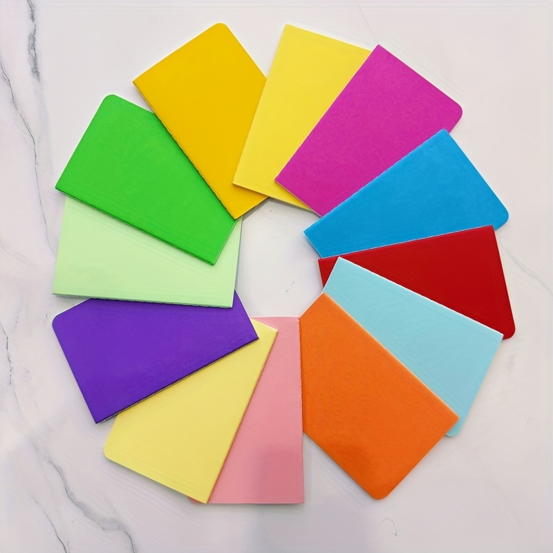 TEMU 12pcs Pocket Notebooks Small Lined 12pcs Notepads Bulk Little Journal Set Softcover