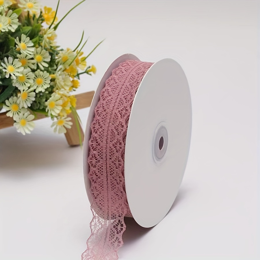 1 Roll 25 Yards 3cm Wide Lace Trim, Diy Bouquet Gift Box Packaging, Headwear Bow Clothing Accessories