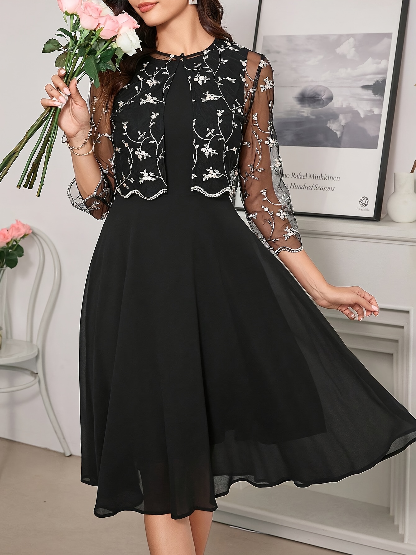 Abendkleid Elegantes Kleid Mit Jacke Leichte Jacke FÃ¼r Abendkleid