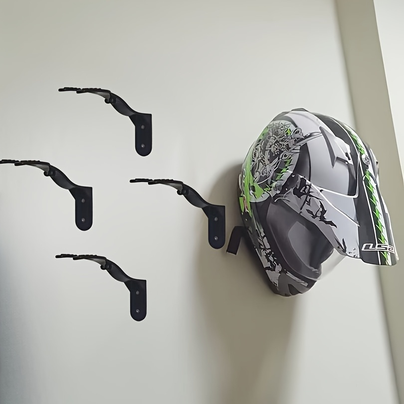 TEMU 4pcs Support Mural Durable pour Casque et Clés - Rangement Économise-Space avec Embout , Accessoire de Rangement d'Outils | Crochets et Élégants