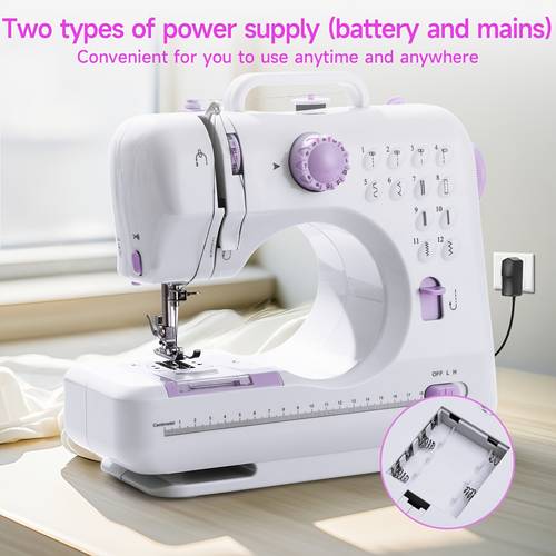 portable electric sewing with 12 stitches patterns adjustable speed parents beginners hobbyists lightweight repair diy crafting