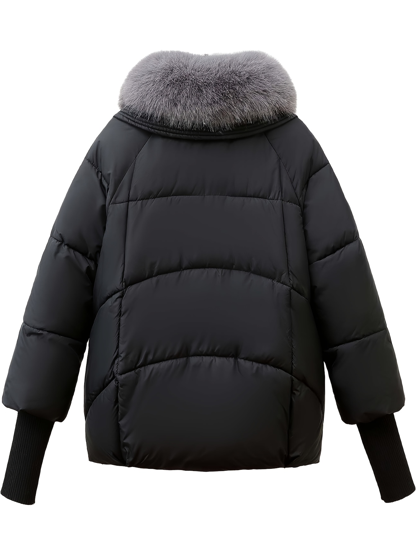 veste puff courte femmes capuche en fausse fourrure Temu Belgium