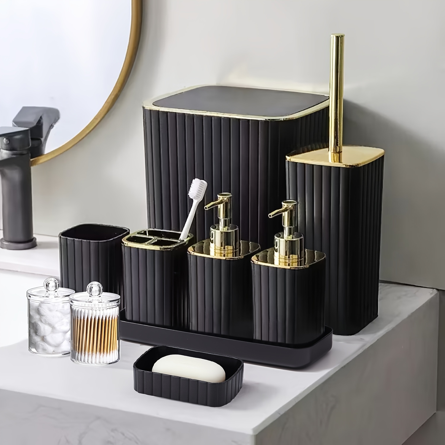 10pcs Bathroom Accessories Set, Complete Collection