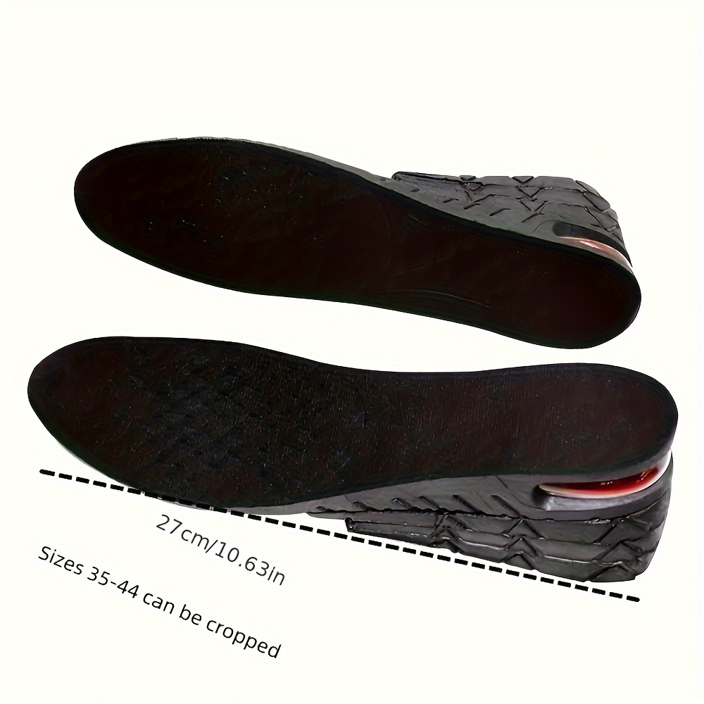 

1pair Invisible Inner Heightening Insoles, Anti-odor Breathable Shock-absorbing Sweat-absorbing Insoles For Women & Men