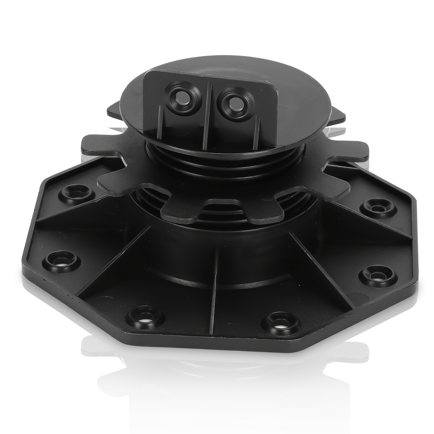 TEMU Support de terrasse à pieds réglables 18-30 mm, hauteur réglable, support de planche pour sous-structure de sol de terrasse