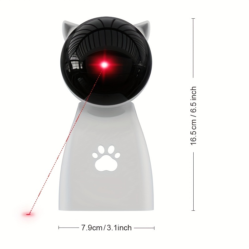 interactive laser pointer cat toys for indoor cats automatic cat laser toys for bored indoor adult cats kittens dogs usb rechargeable       hung or   suitable for holiday gifts christmas gifts