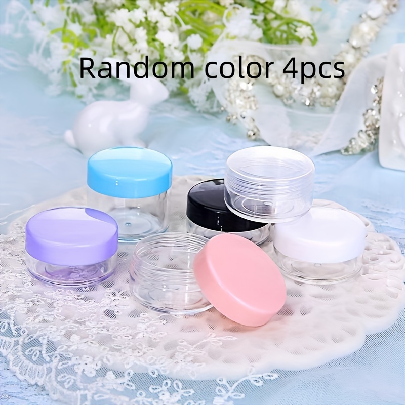 TEMU YUNKEYOU 4pcs/8pcs Boîte de Crème Visage Mélange de Couleurs Aléatoires 10G, Boîte de Rangement Cosmétiques, Convient aux Boîtes d'Essais,