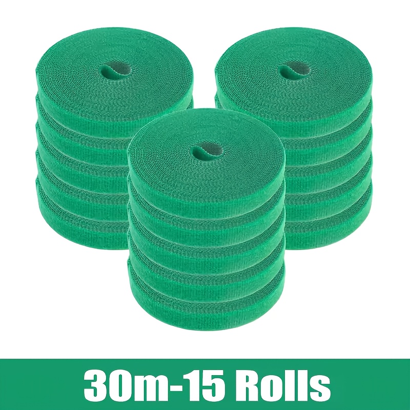 Self Adhesive Plant Nylon Zip Tie Green Adjustable Plant Hook And Loop Support Garden Rope Strap Bandage Reusable Fixed Strap Strap