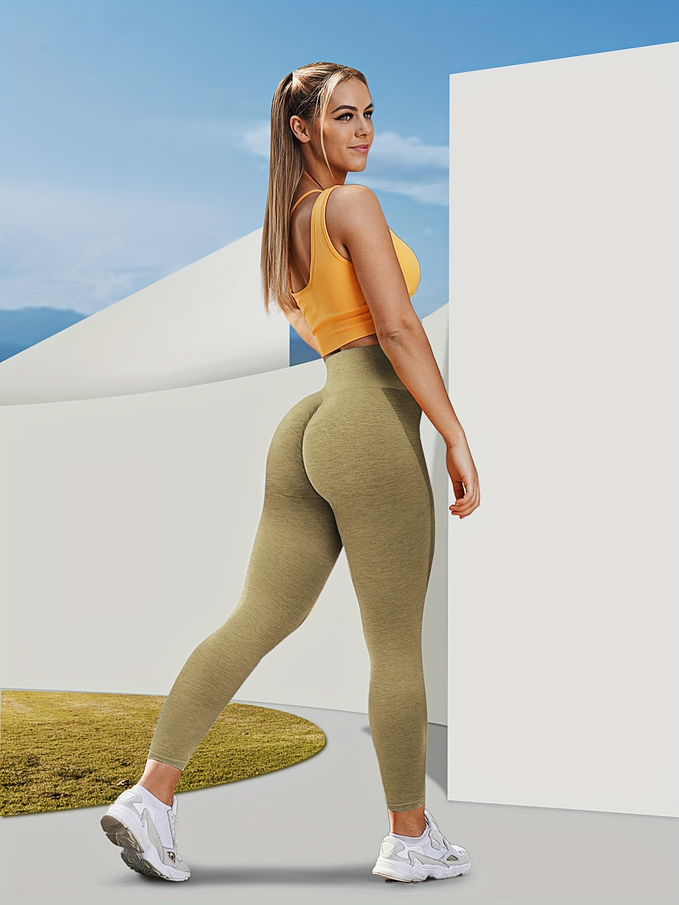 High Waisted Seamless Workout Leggings Women Scrunch Butt - Temu Austria