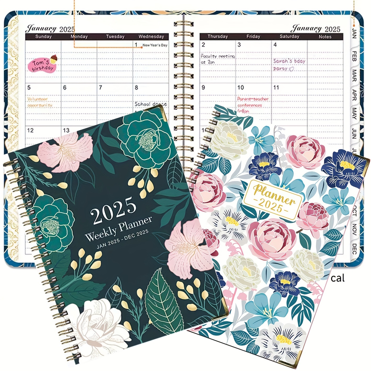 

2025 Monthly Planner/calendar Planner - 71 Pages/book, A5 Weekly Planner, Monthly Planner, Double-line Binding, Sports Notebook Planner