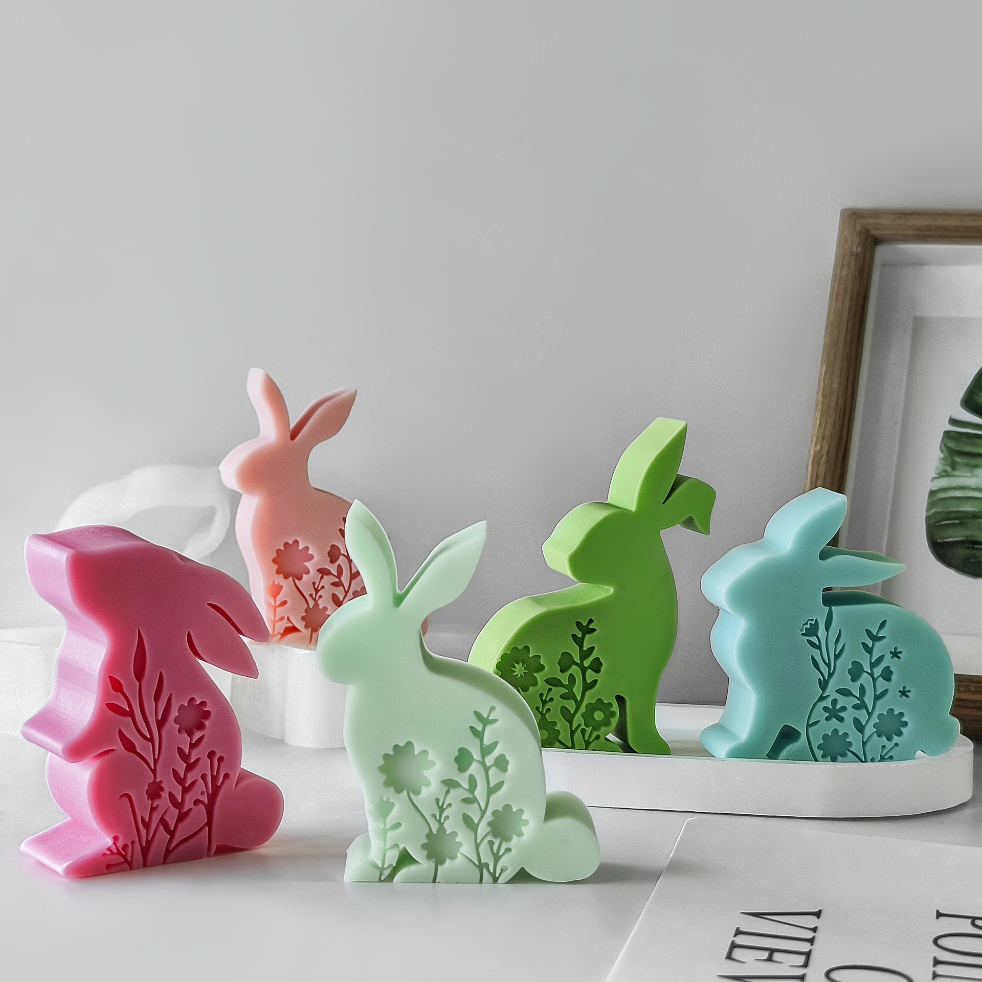 

1pc Easter Bunny Scented Candle Silicone Mold - Rabbit Design, Easy To Clean & Release, Silicone For Home Decor, Rabbit Accessories