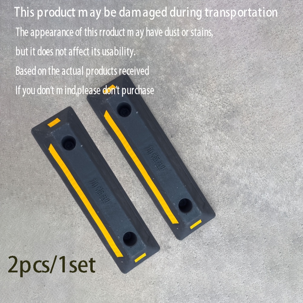 E-shop 2 Stück pro Set. Parkplatz-Bodenstopper, Parkschranke, Bodenhalterung, Parkbegrenzungsvorrichtung, Garagen-Auto-Stopper, Parkschranke. Geeignet