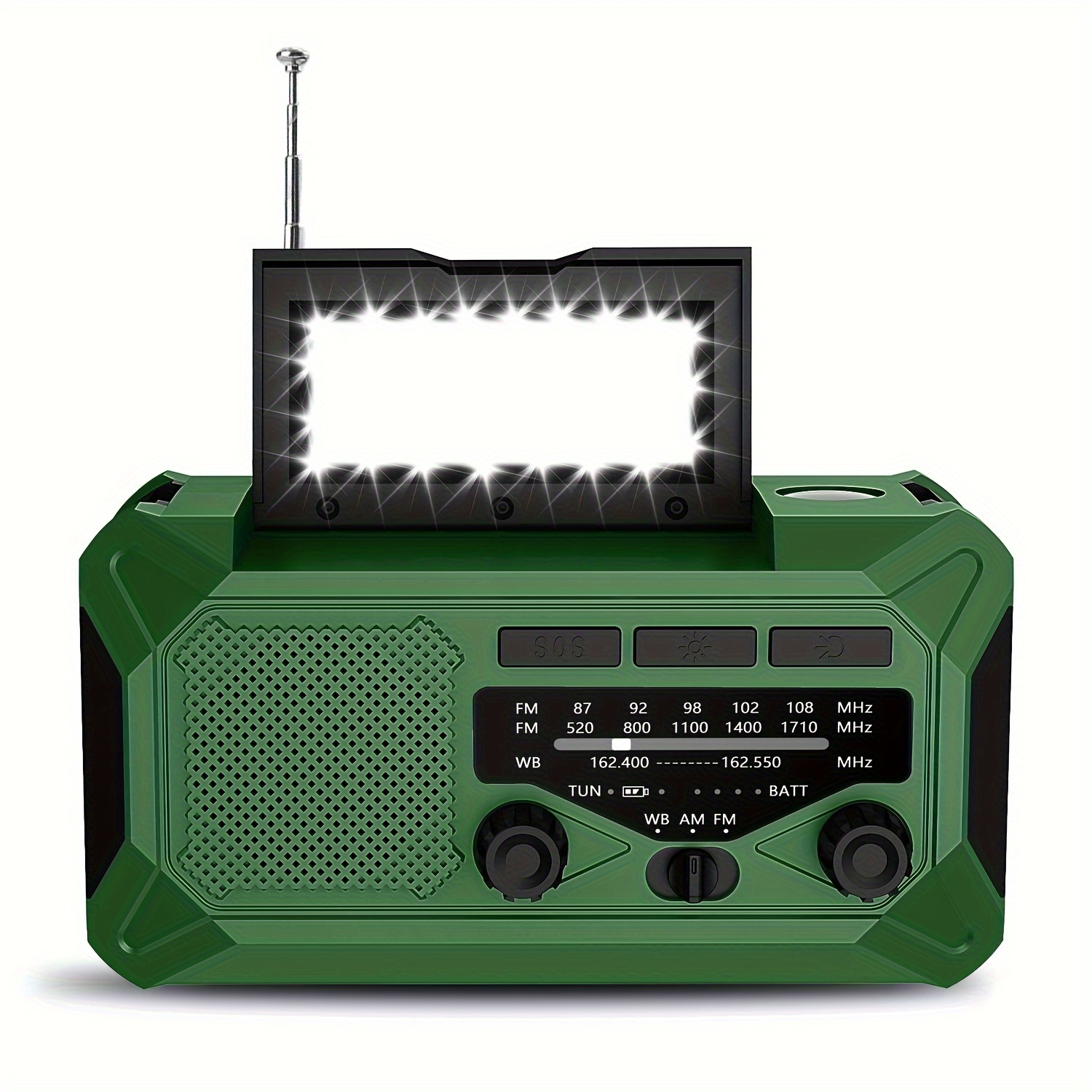 

10000mah Led Flashlight Emergency Hand Crank Radio, Am/fm Noaa Portable Weather Alert Radio