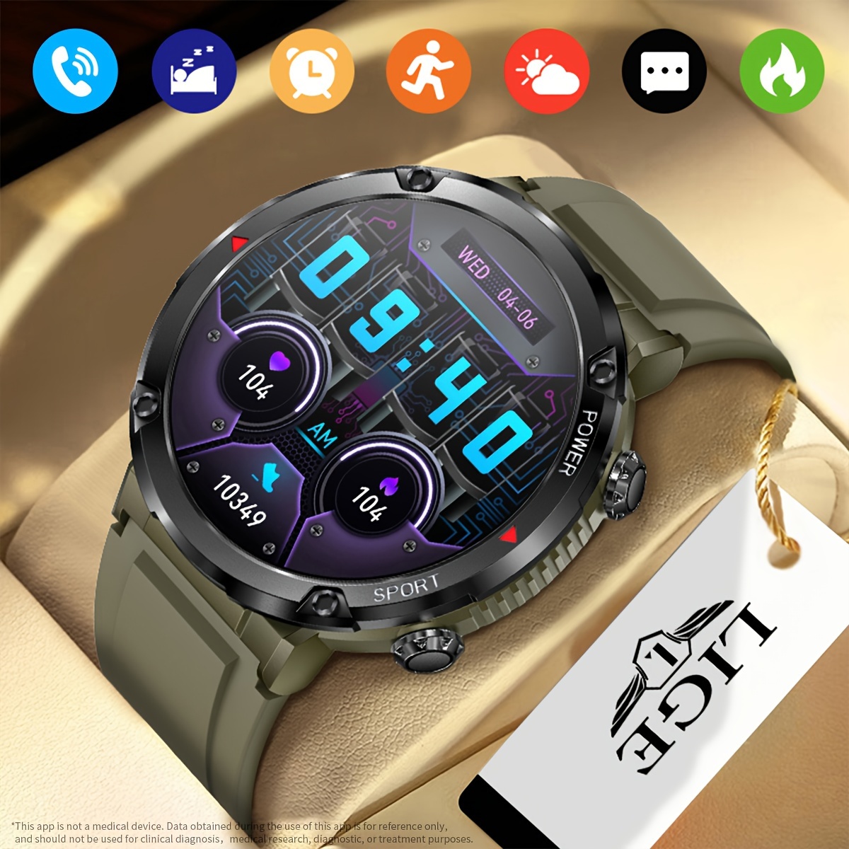 1pc ONEGRA Nuevo NFC Reloj Inteligente Mujer AMOLED 466 * 466