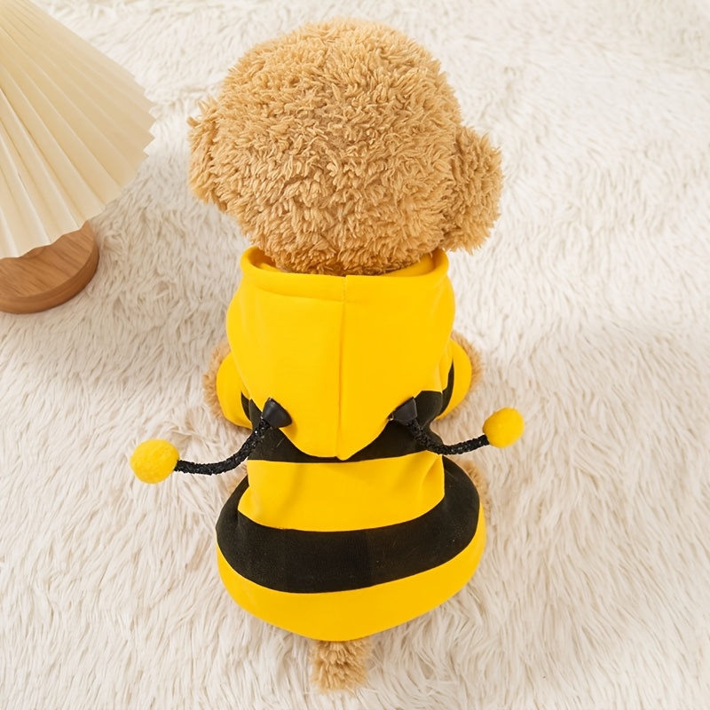 1 piece cute bee themed pet sweater for small to medium dogs and cats cozy   costume yellow striped designs perfect easter gift idea Product details 1