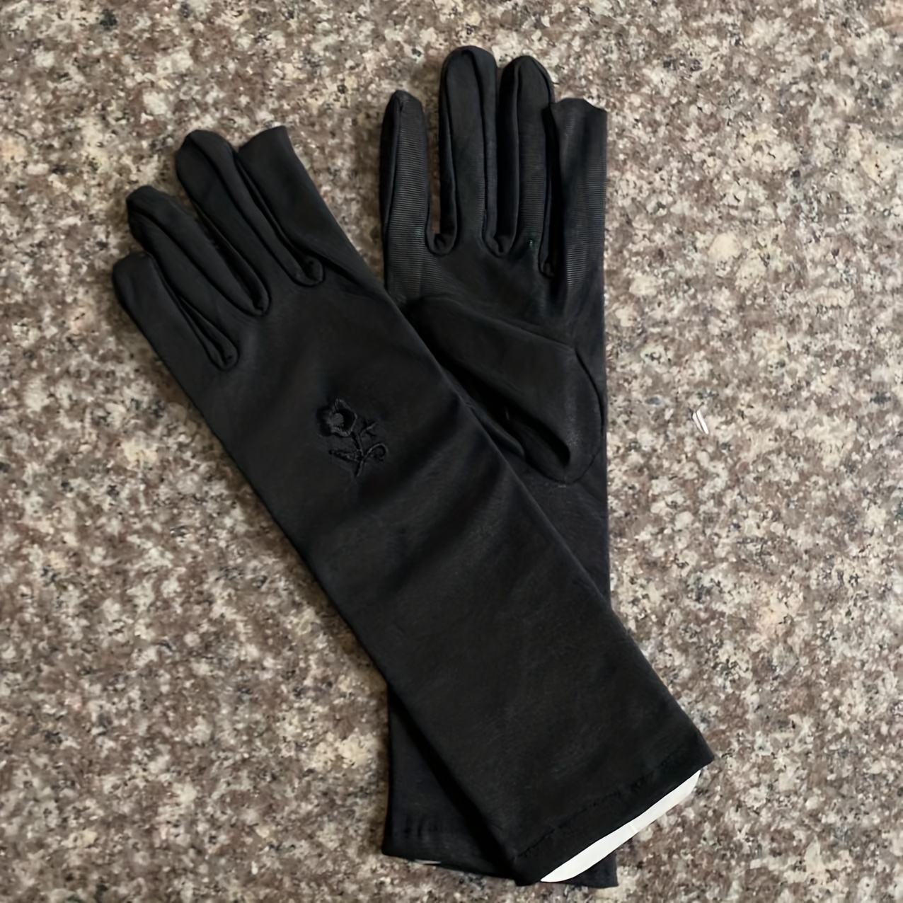 Image of 1 Pair Mid-length Gloves/sports/outdoor Hiking/driving/dance Elastic Gloves, Unisex