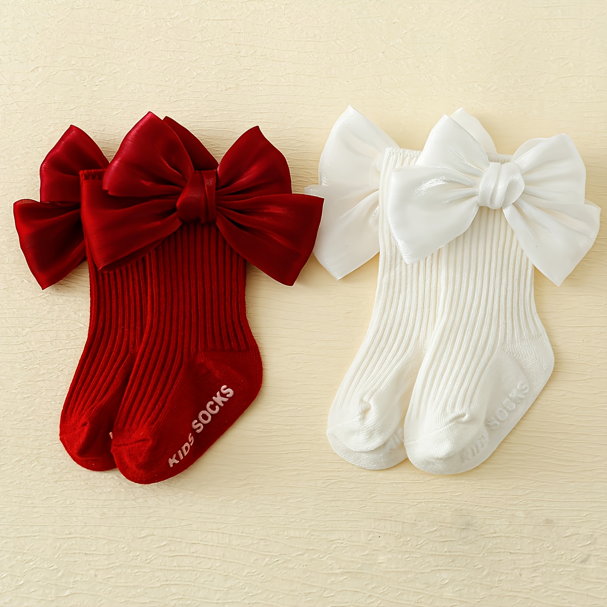 Image of Of Girls' Socks With Princess Mid-tube Socks Baby Non-slip Floor Socks