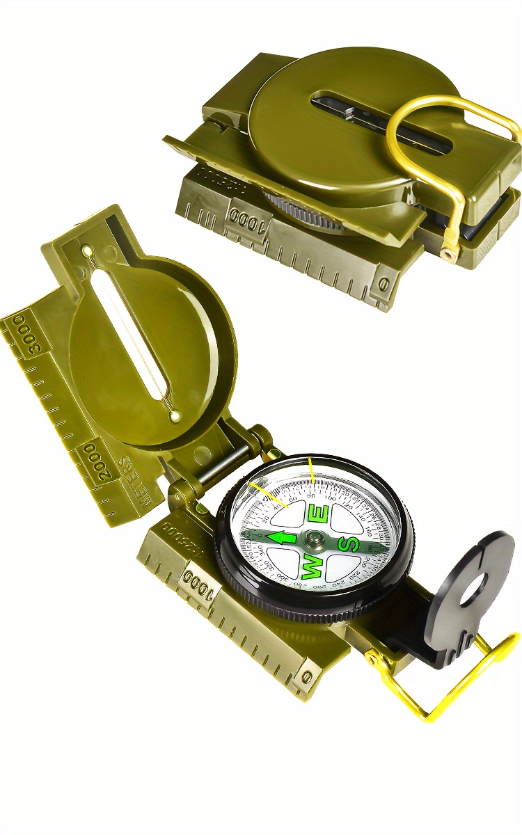 Peahefy Wass Compass, accessoire d'outil de boussole imperméable en  plastique léger mini extérieur, boussole 