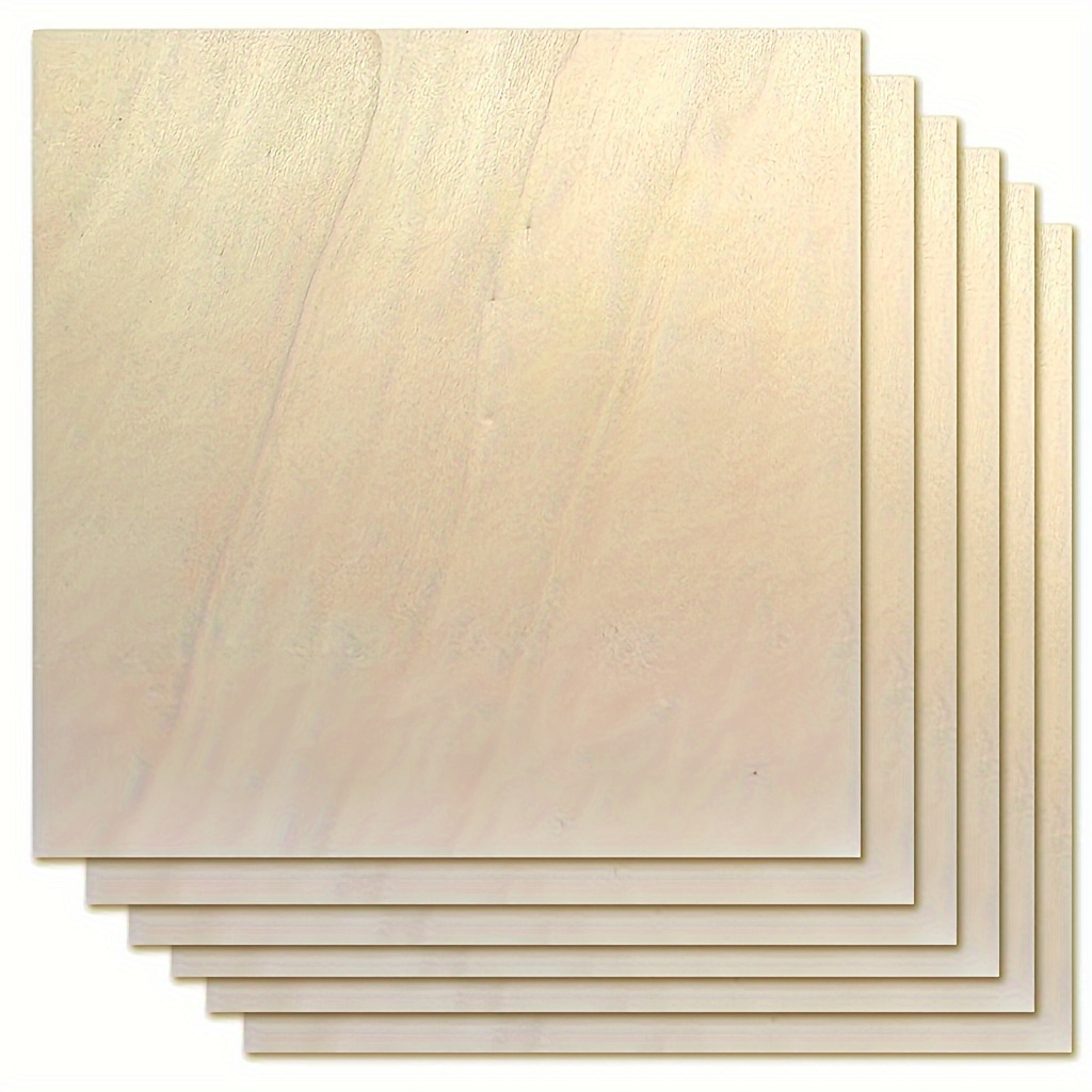 

[top-] Plywood 6pcs, 1/8" X 12" X 12" - A- Wood For Cutting & Engraving, Crafts & Diy Projects