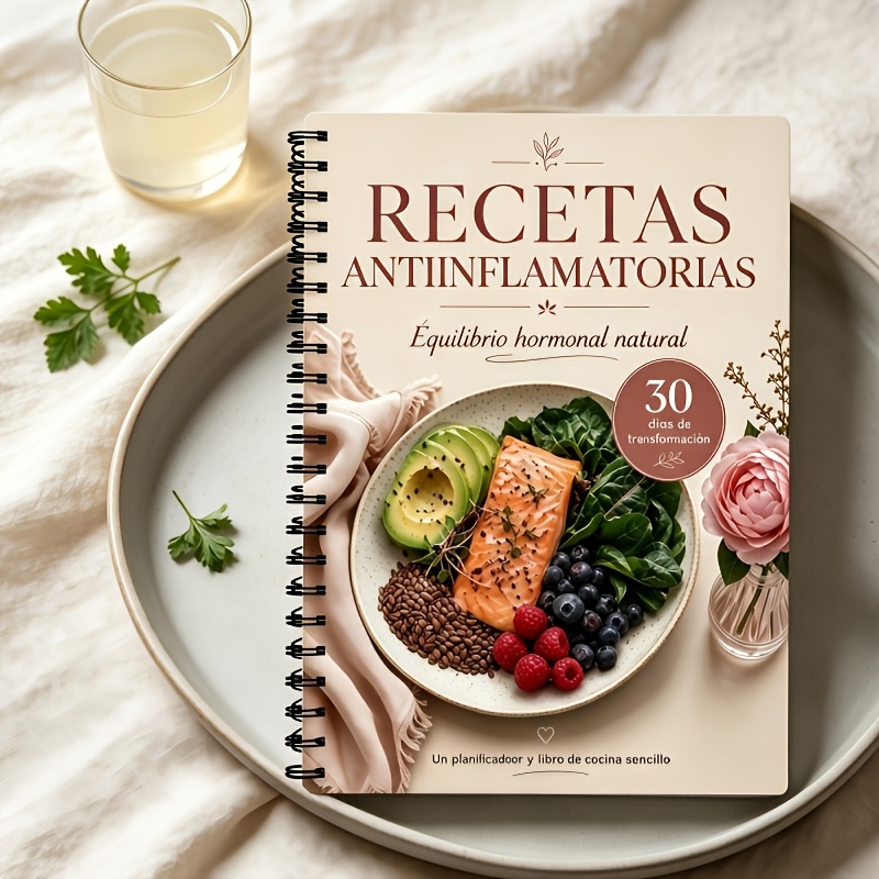 TEMU Un cuaderno español sobre , que una dieta y un plan de comidas de femenino de 30 días