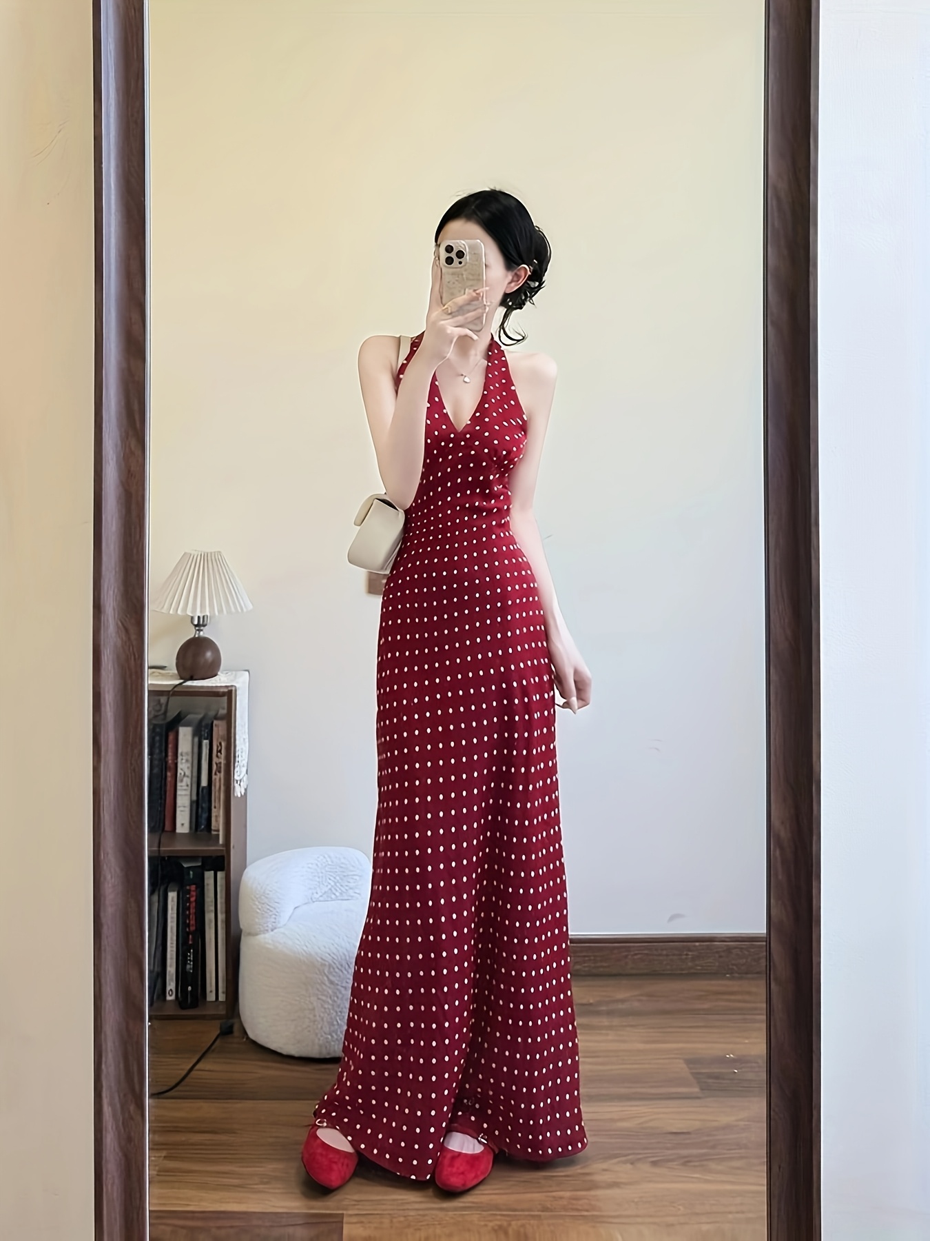 plus size dress with long sleeves Plus Size Round Neck Long Sleeve Maxi Dress with Pockets Forest / 3X