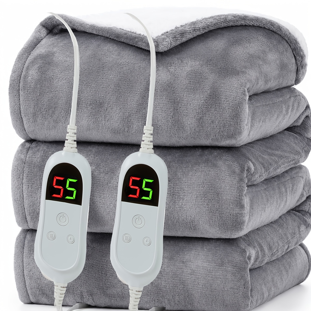 480GSM Heavy Sherpa Fleece Blanket - Double-Sided Warm Throw for Couch, Bed, Office and Travel, Reversible Throw, Room & Sofa Decoration, Holiday Gift, Sofa Blankets